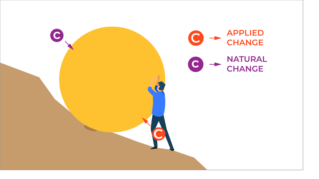 business change compared with physic change