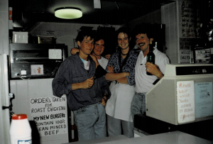 Ken Hughes working in a restaurant when he was a teenager