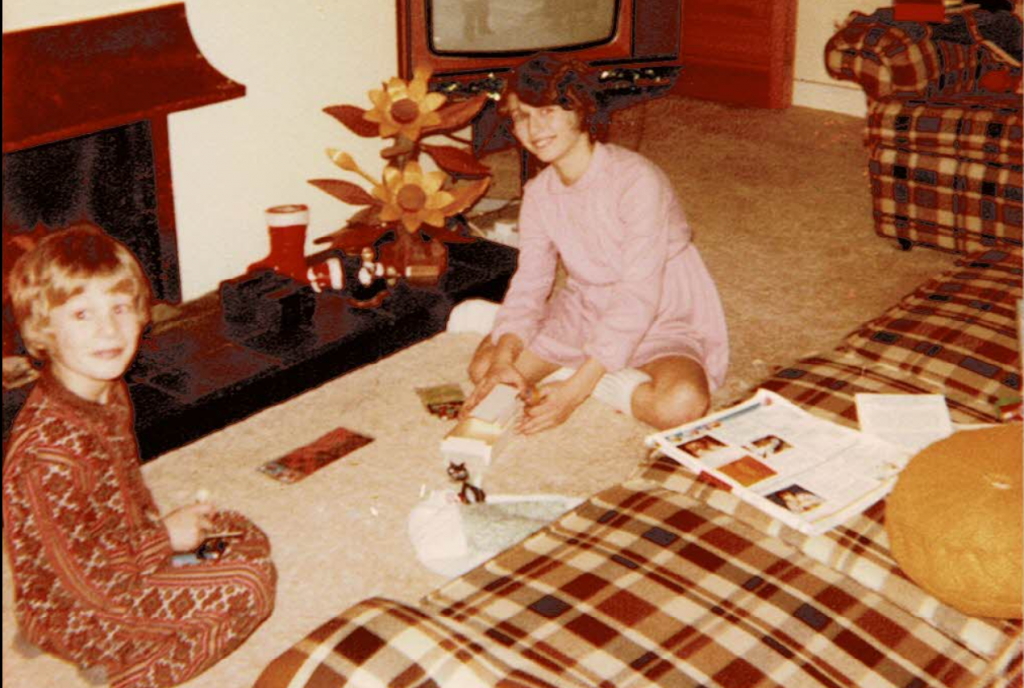 Keynote speaker Ken Hughes and his sister Barbara Hughes when they were kids