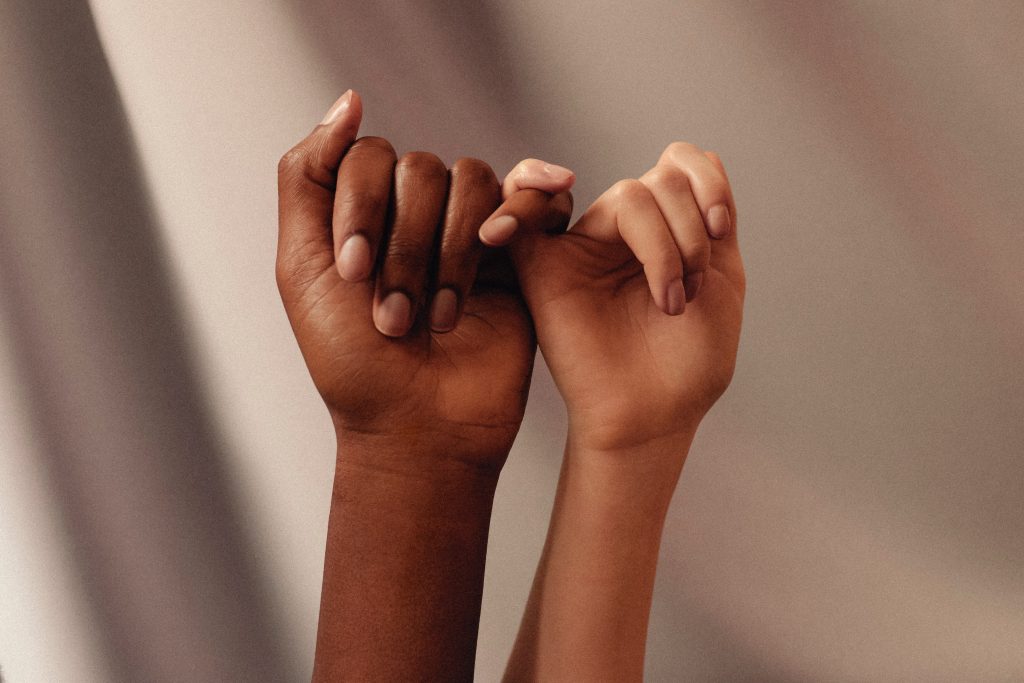 two hands representing empathy