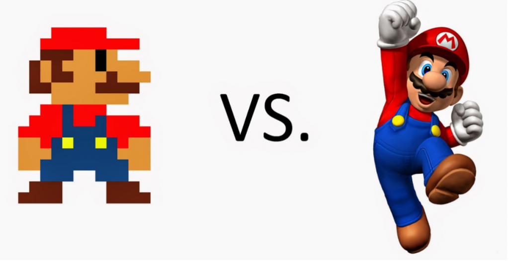 MARIO 2D VS MARIO 3D
