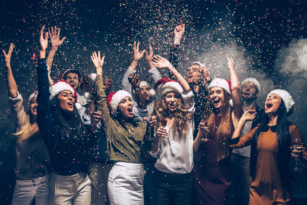 customers celebrating christmas together with a sense of belonging
