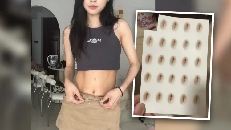 china shopper irrational fake belly button